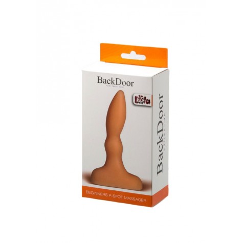 Анальный стимулятор телесного цвета Beginners p-spot massager flash - 11 см.