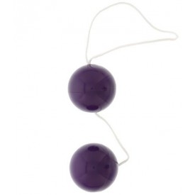 Фиолетовые вагинальные шарики VIBRATONE DUO BALLS PURPLE BLISTERCARD