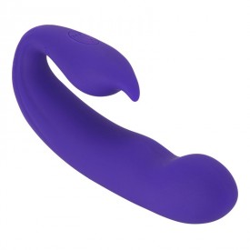 Фиолетовый вибратор G-Spot Dual Stimulator with Rolling Ball - 17,1 см.